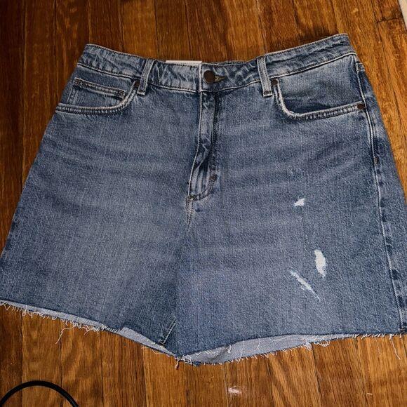 Wrangler Retro high rise jean Factory Cut Off Shorts 32 X 4 Sz 13 Juniors NWT - Picture 6 of 8